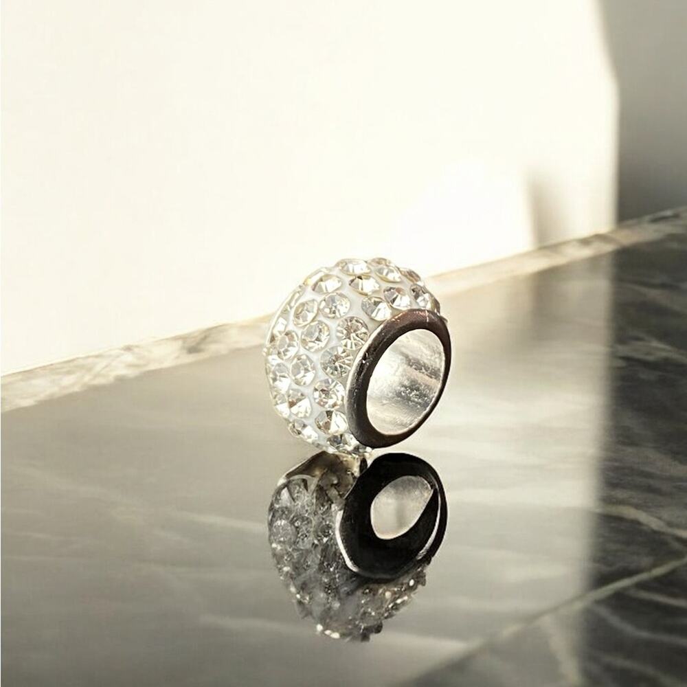 Stainless Steel  Crystal European Style Charm Bead NEW